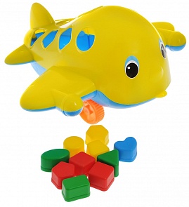 Каталка сортер - самолет Кит с логическими фигурами (Совтехстром, У494)